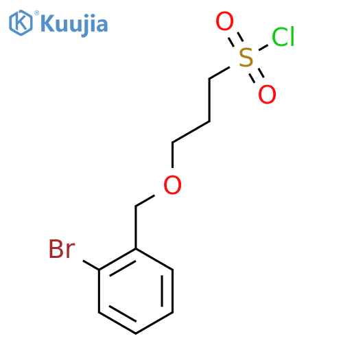 3-(2-bromophenyl)methoxypropane-1-sulfonyl chloride structure