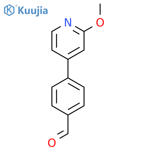 4-(2-methoxypyridin-4-yl)benzaldehyde structure