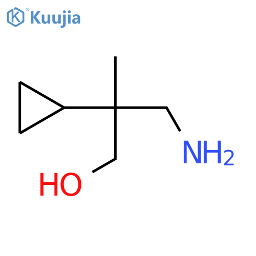 3-amino-2-cyclopropyl-2-methylpropan-1-ol structure