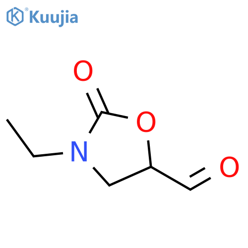 3-ethyl-2-oxooxazolidine-5-carbaldehyde structure