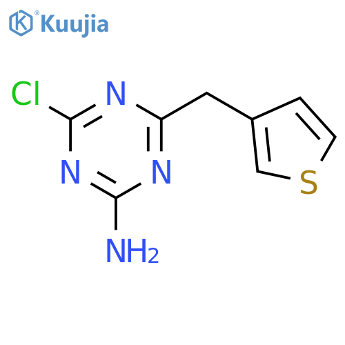 1,3,5-Triazin-2-amine, 4-chloro-6-(3-thienylmethyl)- structure