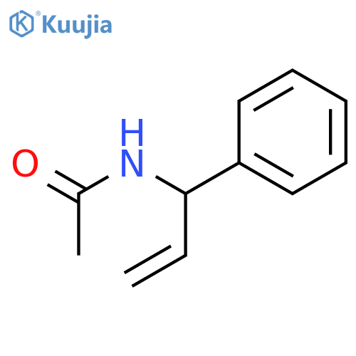 Acetamide, N-(1-phenyl-2-propenyl)- structure