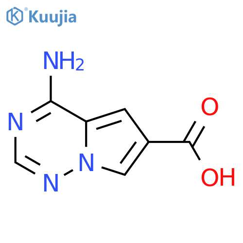 4-Aminopyrrolo[2,1-f][1,2,4]triazine-6-carboxylic acid structure