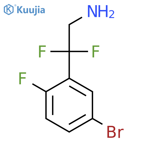 2-(5-bromo-2-fluorophenyl)-2,2-difluoroethan-1-amine structure