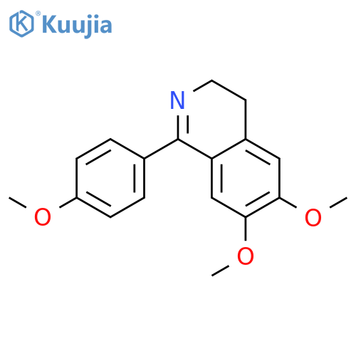 6,7-dimethoxy-1-(4-methoxyphenyl)-3,4-dihydroisoquinoline structure
