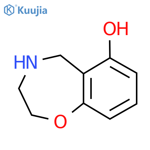 2,3,4,5-Tetrahydro-1,4-benzoxazepin-6-ol structure