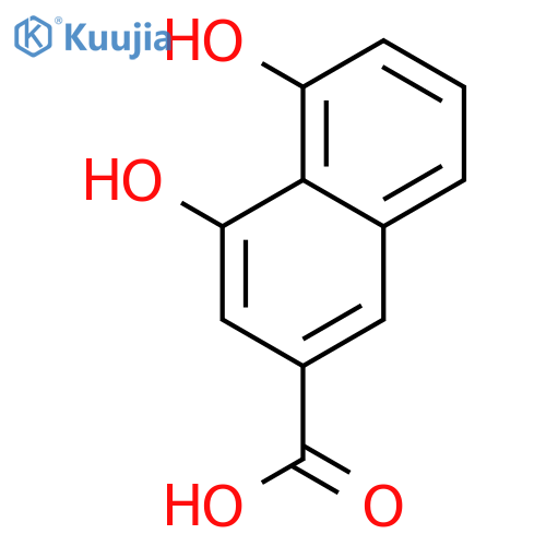 2-Naphthalenecarboxylic acid, 4,5-dihydroxy- structure