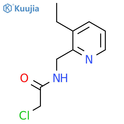 2-chloro-N-(3-ethylpyridin-2-yl)methylacetamide structure