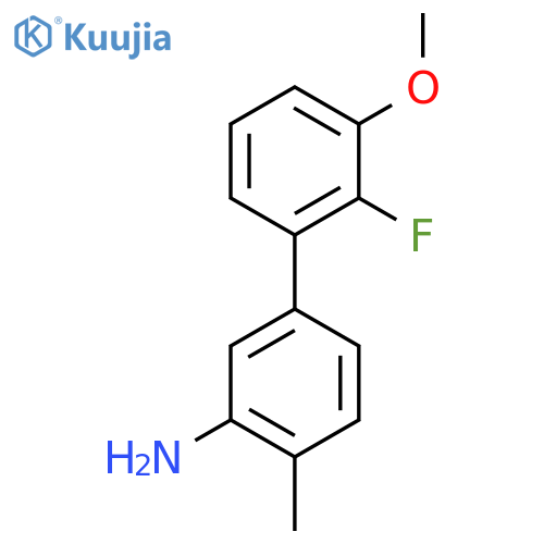 5-(2-fluoro-3-methoxyphenyl)-2-methylaniline structure