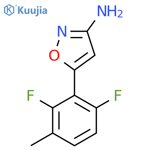 5-(2,6-difluoro-3-methylphenyl)-1,2-oxazol-3-amine structure