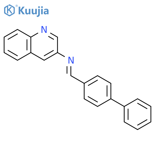 3-Quinolinamine, N-([1,1'-biphenyl]-4-ylmethylene)- structure