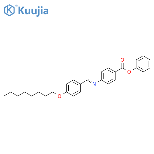 Benzoic acid, 4-[[[4-(octyloxy)phenyl]methylene]amino]-, phenyl ester structure