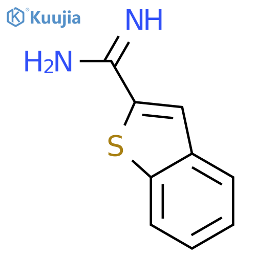1-benzothiophene-2-carboximidamide structure