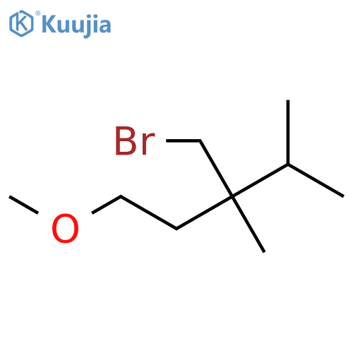 3-(Bromomethyl)-1-methoxy-3,4-dimethylpentane structure