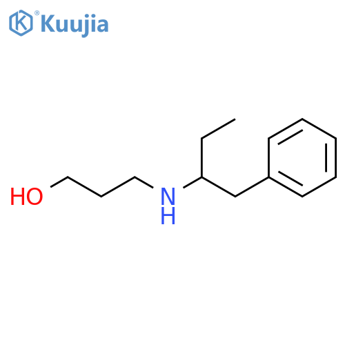 3-(1-phenylbutan-2-yl)aminopropan-1-ol structure