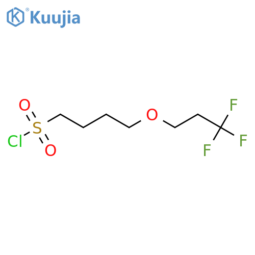 4-(3,3,3-trifluoropropoxy)butane-1-sulfonyl chloride structure