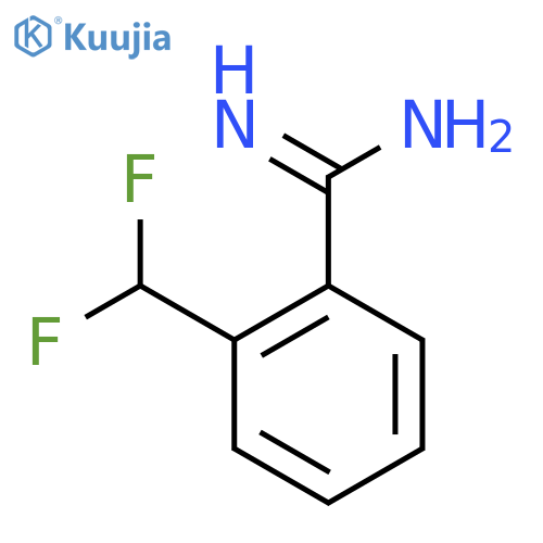 2-(Difluoromethyl)benzene-1-carboximidamide structure