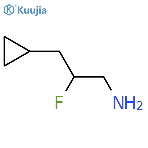 3-cyclopropyl-2-fluoropropan-1-amine structure