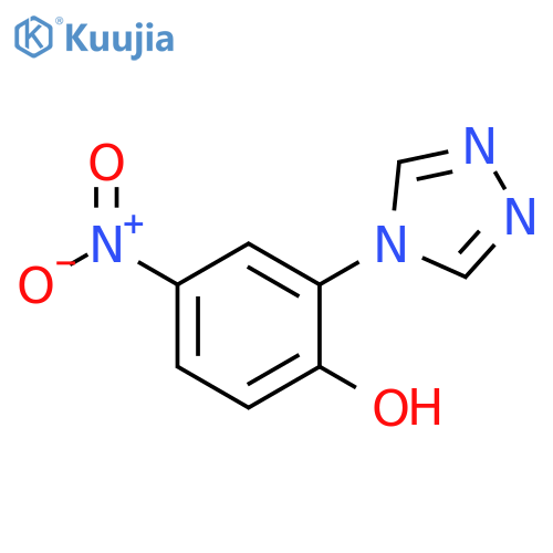 4-Nitro-2-[1,2,4]triazol-4-yl-phenol structure