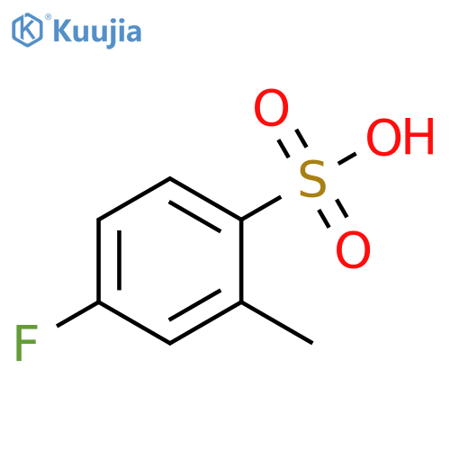 4-Fluoro-2-methyl-benzenesulfonic acid structure