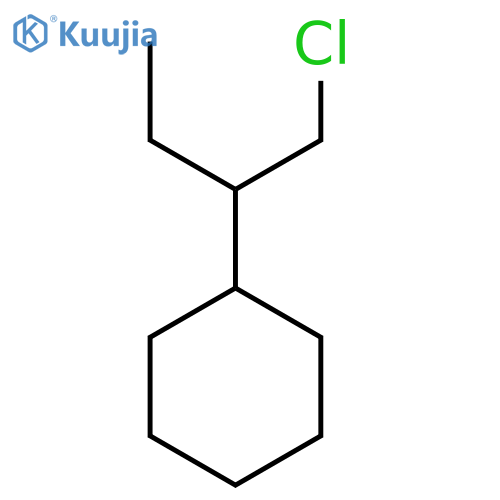 (1-Chlorobutan-2-YL)cyclohexane structure