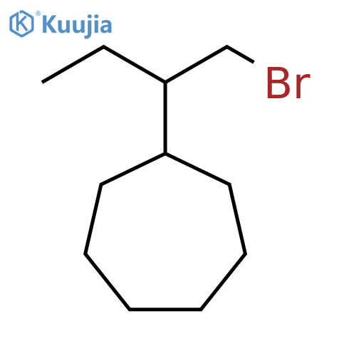 Cycloheptane, [1-(bromomethyl)propyl]- structure