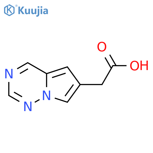 2-{pyrrolo[2,1-f][1,2,4]triazin-6-yl}acetic acid structure