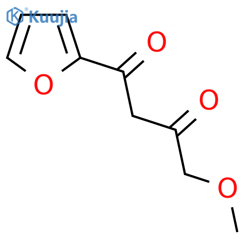 1-(furan-2-yl)-4-methoxybutane-1,3-dione structure