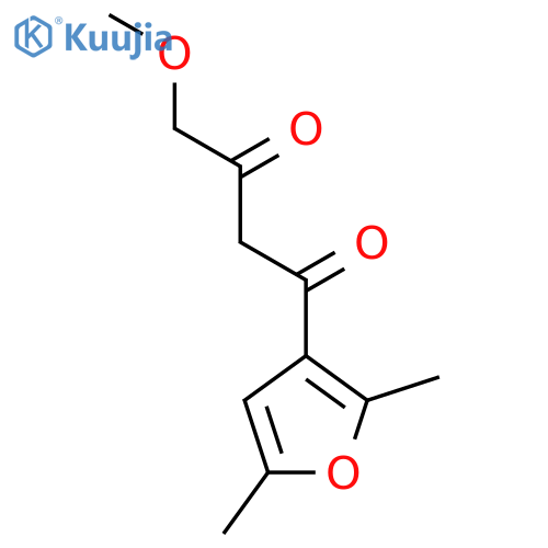 1-(2,5-dimethylfuran-3-yl)-4-methoxybutane-1,3-dione structure