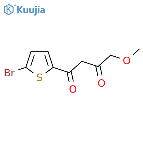 1-(5-bromothiophen-2-yl)-4-methoxybutane-1,3-dione structure