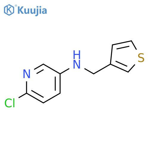 6-chloro-N-(thiophen-3-yl)methylpyridin-3-amine structure