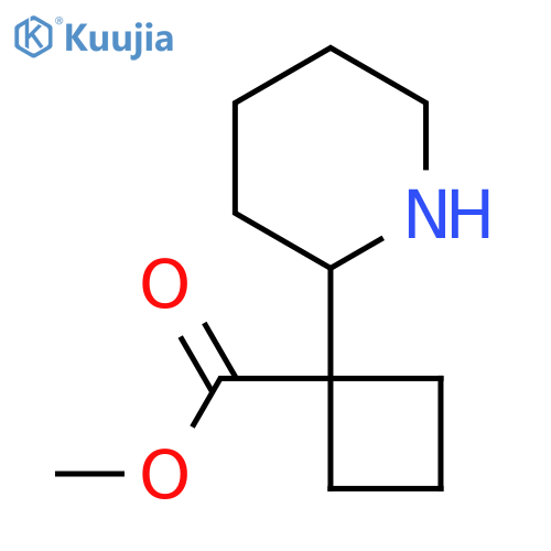 Methyl 1-(piperidin-2-yl)cyclobutane-1-carboxylate structure