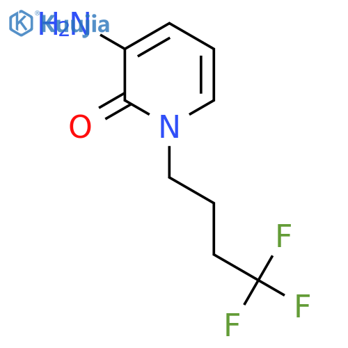 3-amino-1-(4,4,4-trifluorobutyl)-1,2-dihydropyridin-2-one structure
