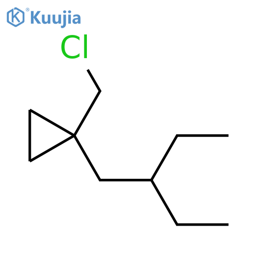 1-(Chloromethyl)-1-(2-ethylbutyl)cyclopropane structure