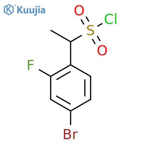 1-(4-Bromo-2-fluorophenyl)ethanesulfonyl chloride structure
