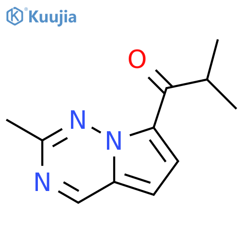 2-methyl-1-{2-methylpyrrolo[2,1-f][1,2,4]triazin-7-yl}propan-1-one structure