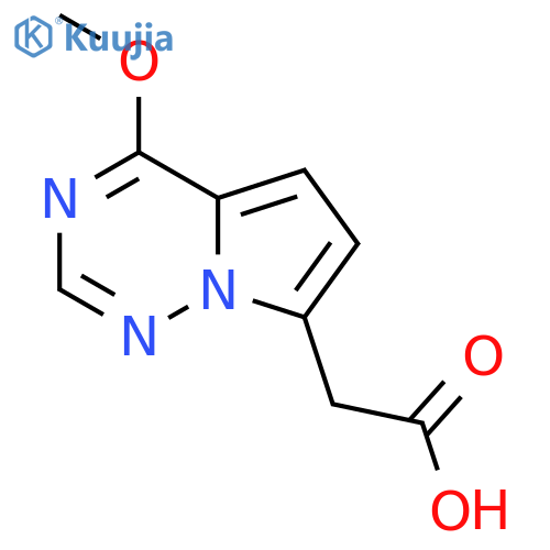 2-{4-methoxypyrrolo[2,1-f][1,2,4]triazin-7-yl}acetic acid structure