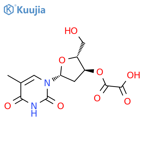 Thymidine, 3'-(hydrogen ethanedioate) structure