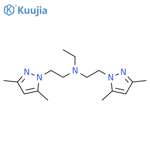 1H-Pyrazole-1-ethanamine,N-[2-(3,5-dimethyl-1H-pyrazol-1-yl)ethyl]-N-ethyl-3,5-dimethyl- structure