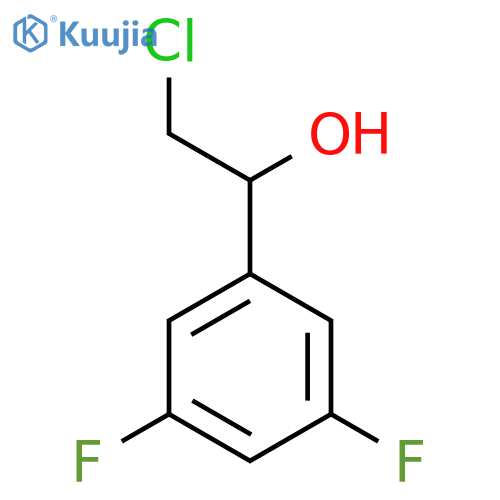 2-chloro-1-(3,5-difluorophenyl)ethan-1-ol structure