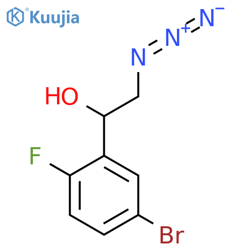 2-azido-1-(5-bromo-2-fluorophenyl)ethan-1-ol structure