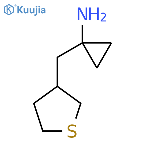 1-(thiolan-3-yl)methylcyclopropan-1-amine structure