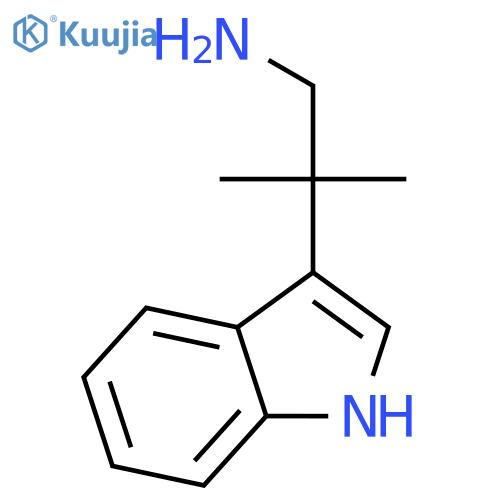 2-(1H-indol-3-yl)-2-methylpropan-1-amine structure