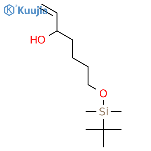 7-(1,1-Dimethylethyl)dimethylsilyloxy-1-hepten-3-ol structure