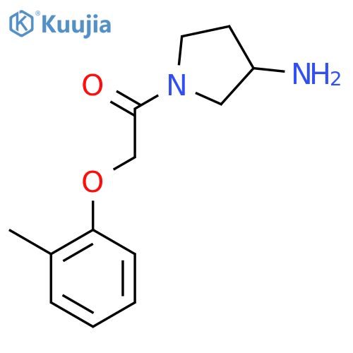 1-(3-Aminopyrrolidin-1-yl)-2-(2-methylphenoxy)ethan-1-one structure