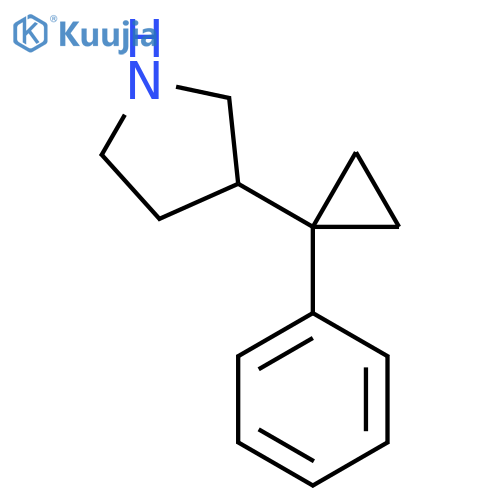 3-(1-Phenylcyclopropyl)pyrrolidine structure