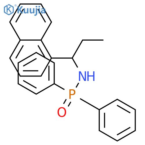 Phosphinic amide, N-[1-(1-naphthalenyl)propyl]-P,P-diphenyl- structure