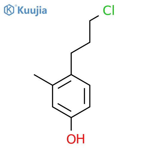 4-(3-Chloropropyl)-3-methylphenol structure