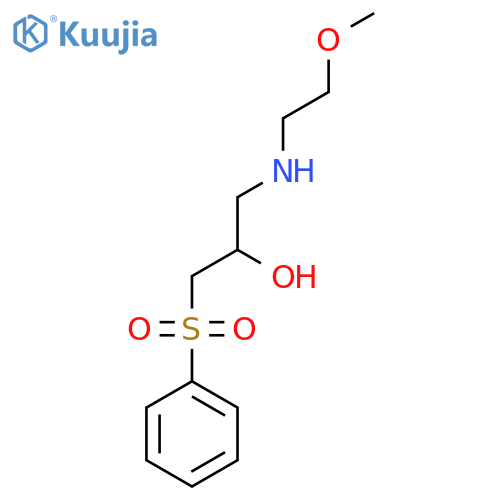 1-(benzenesulfonyl)-3-(2-methoxyethyl)aminopropan-2-ol structure