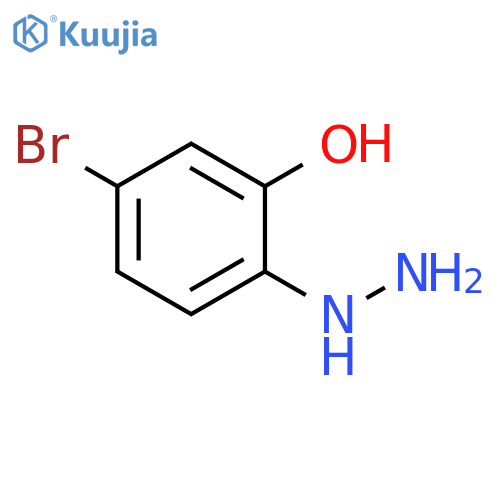 5-bromo-2-hydrazinylphenol structure